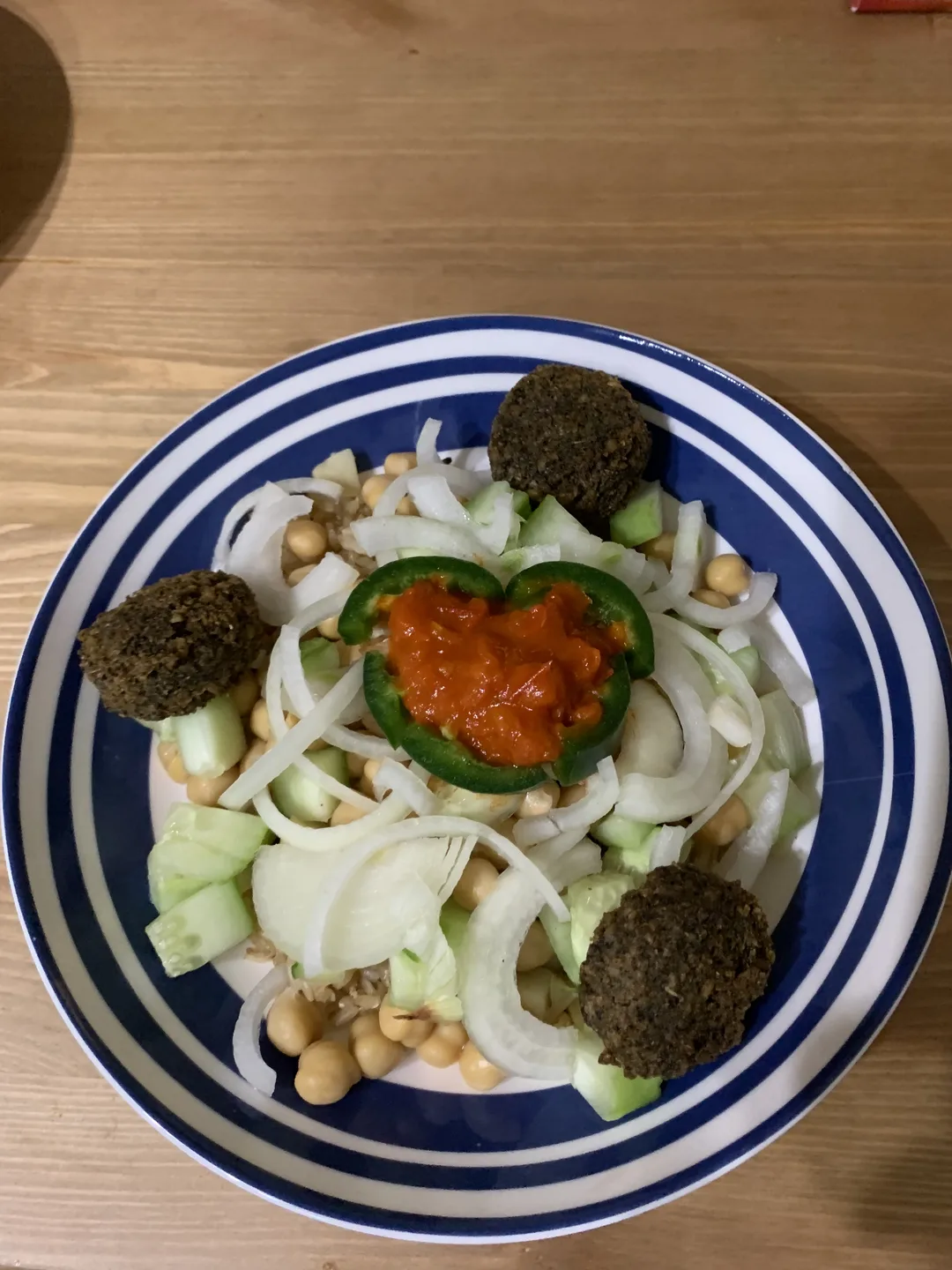 Falafel Bowl with Jalapeno Heart